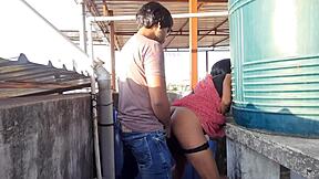 Indian bride roleplays outdoor creampie with future husband doggystyle