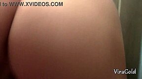 toilet quickie turns into wet pussy creampie surprise