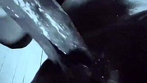 Bodybuilder's Oiled Dorm Toilet Doggystyle BBC Breeding Cumshot