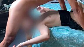 PASSIONATE HARD SEX WITH HOT BRUNETTE SQUIRTING IN BED