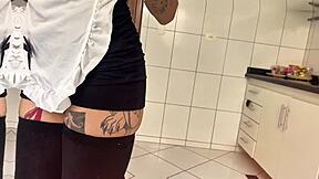 backstage brazilian maid amberzinha fucked hard interracial