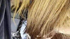 Hot Latina Babe Gives Backstage 4K Sloppy Deepthroat Massage On Thick Cock