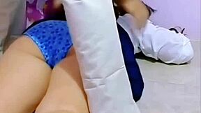 professor tricks schoolgirl into anal creampie after cleaning