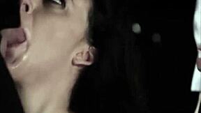 her prom turns wild with three guys in heated group fun