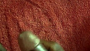 college teen jerks huge bbc in bedroom till massive cumshot