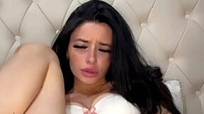 horny british coed teen squirts hard on webcam toys pov