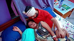 juicy indian housewife's bedroom romance turns into deep creampie bliss