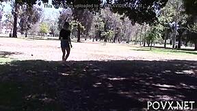 tiny 18yo teen loses competition game to old man's rough pussy fuck pov