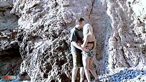 wanna see superb spanish teen jakeline fucked rough at beach?