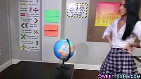 Cfnm Uniform Teen Swallows Monster Cock Jizz Facial