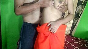 indian bhabhi's first time saree fuck with deepthroat and cum