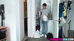 pervy stepbro pounds bent-over ebony stepsis in taboo doggystyle