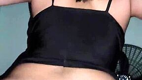 latina teen rides hard at halloween costume party pov