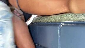 yo that babysitter's ass shakes on big black cock missionary!