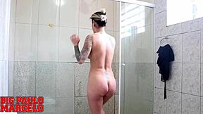 hot bushy neighbor strip show