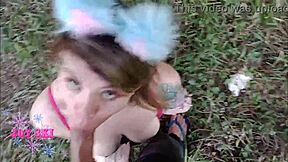 i get tasty public blowjob from cute pierced nipple nerdy girl