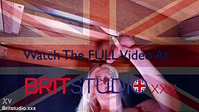 Hot Blonde Milked and Cum-Covered at Table