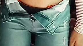 check out this sexy latina teen's juicy ass