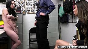 stepmom secretly loves watching stepdaughter take that monster cock deep in office