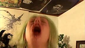 Misty Haze's shaved pussy craves monster cock facial cumshot!