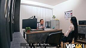 vip4k. crazy horny teen goes wild at work office