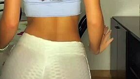 check out this sexy latina teen's juicy ass