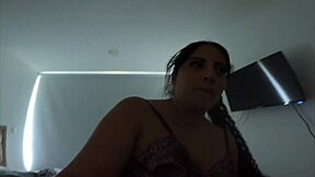 slutty latin stepsis dances submissive when home alone... so fun!