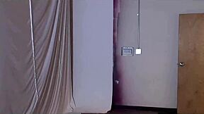 hannah vibes paige's pussy while she bends over?