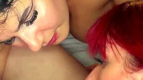 two horny latinas double blow me big tits threesome 🔥🍆