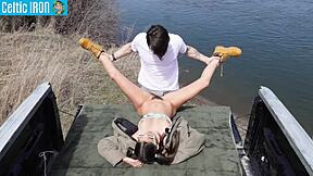 Girlfriend experience: aubry babcock latina teen public truck creampie ride!