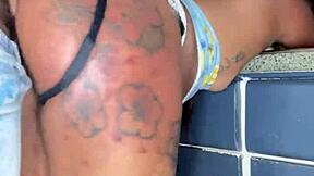 yo that babysitter's ass shakes on big black cock missionary!