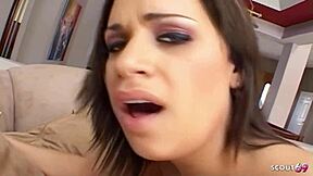 Mia Banggs twerks big latina ass for bareback tight anal pounding