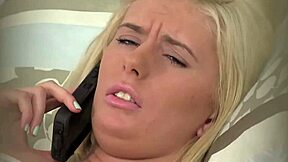 Cindy Pleases Stepdad with Shaved Pussy Lingerie Handjob and Facial