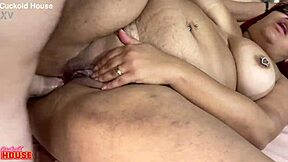 bbw redhead big tits pussy lets cuck hubby home fucks two guys cuckold house