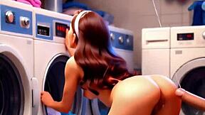 daddy ever fucked your mother-in-law's ass this hard in the laundry?