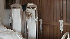 curvy italian doll teases undressing juicy natural tits solo