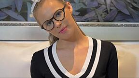 i cant stop as i finger fuck myself with glasses on