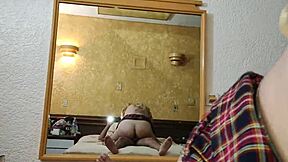 Busty latina girlfriend rides boyfriend's cock pov style