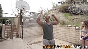 Teen Rides Black Coach's Monster Cock Interracially