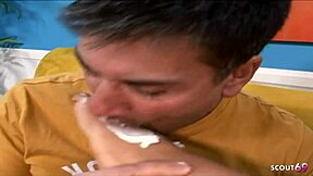 Brown desi girl first time casting seduced into footjob fetish fuck by fat cock guy