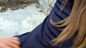 Tall Brunette Teen Goes Wild In Sloppy Deepthroat Ride!