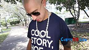 Submissive Curvy Teen's Huge Ass Wrecked Roughly