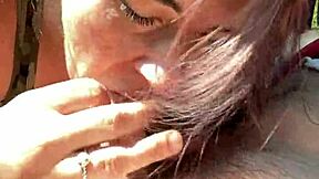 streetwalker gives bbbj then swallows cum load after loving dick