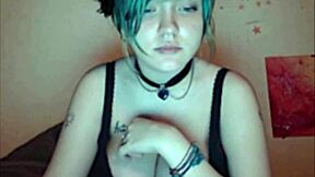 wanna see this emo teen flash her huge natural tits on cam?