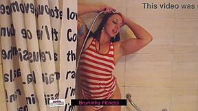 wanna watch my hot brazilian cousin shower wet? 😏🚿