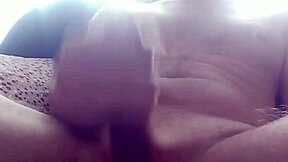 wet cock gets handjob to massive cumshot on webcam