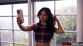 dee williams dives into lulu chu's perfect asian pussy