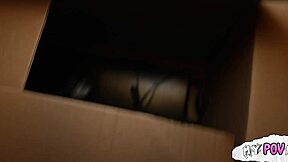 Stepmom's Huge Tits Bounce on Nerdy Stepson's Cock Doggystyle