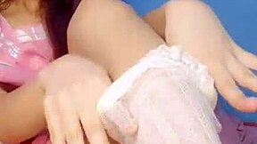 Aluna Plugs Tight Brazilian Ass in Lingerie for Professor's Gaze