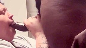 Bbw stepsis slurps bbc balls then bends for thick ass pounding